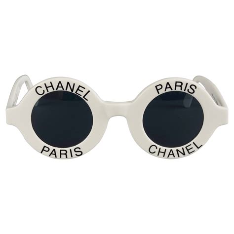 chanel sunglasses silver & white round|Chanel sunglasses new collection.